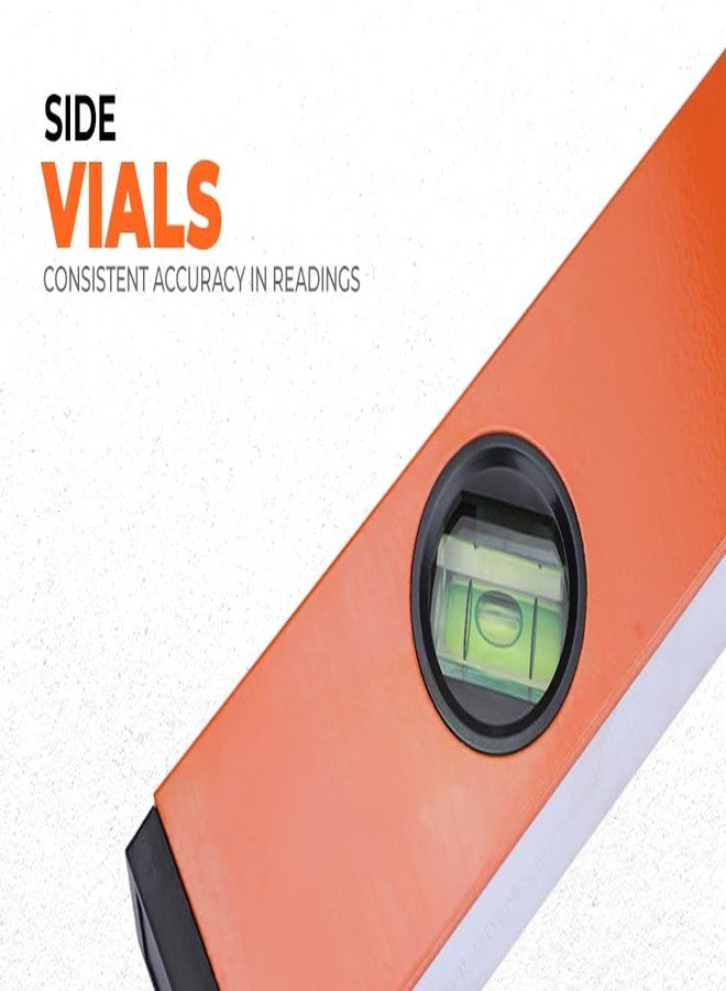BLACK+DECKER BDHT43188 Aluminium Box Beam Level 40cm (Orange) - Image 3